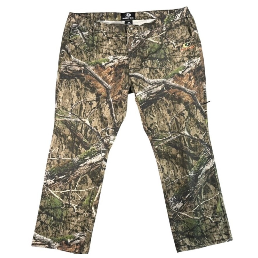 Mossy Oak Mens Camo Hunting Pants XXL 44-46 Camouflage Outdoor Cargo Trousers